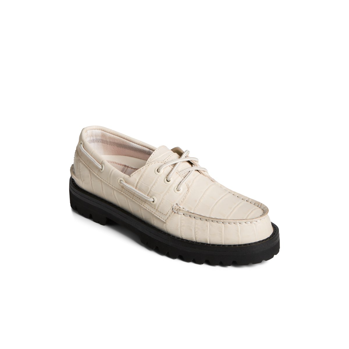 Sperry x Malbon Authentic Original 3 Eye Croc Boat Shoe Bone Women s Sandals Sperry Canada